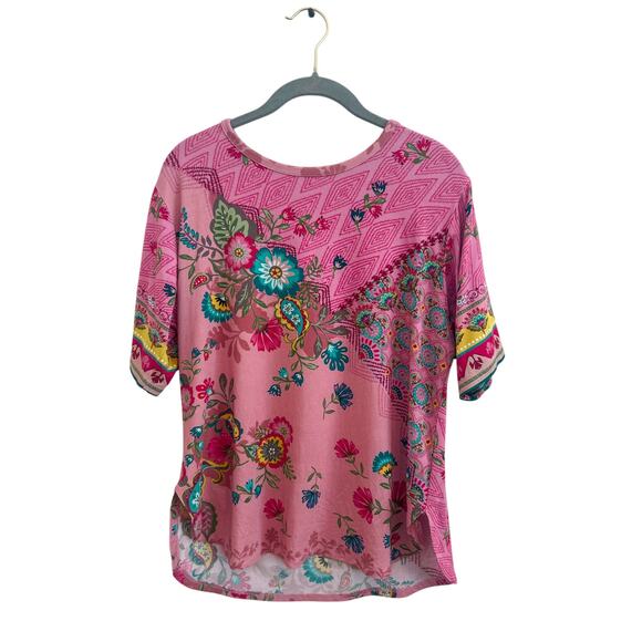 Johnny Was Lakshmi Oversized Cropped Tee - Picture 4 of 6